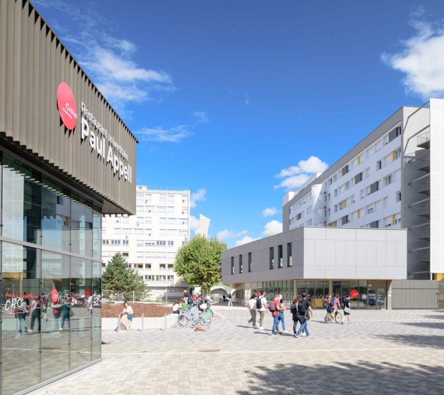 Extérieur Cité U Paul Appell - Crédit Weber&Keiling